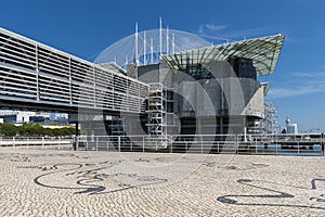 View of the Oceanario de Lisboa LisbonÃ¢â¬â¢s Aquarium in the city of Lisbon photo